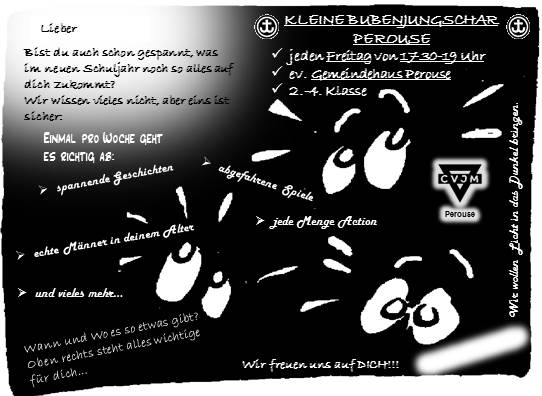 Kleine Bubenjungschar - Sei dabei!